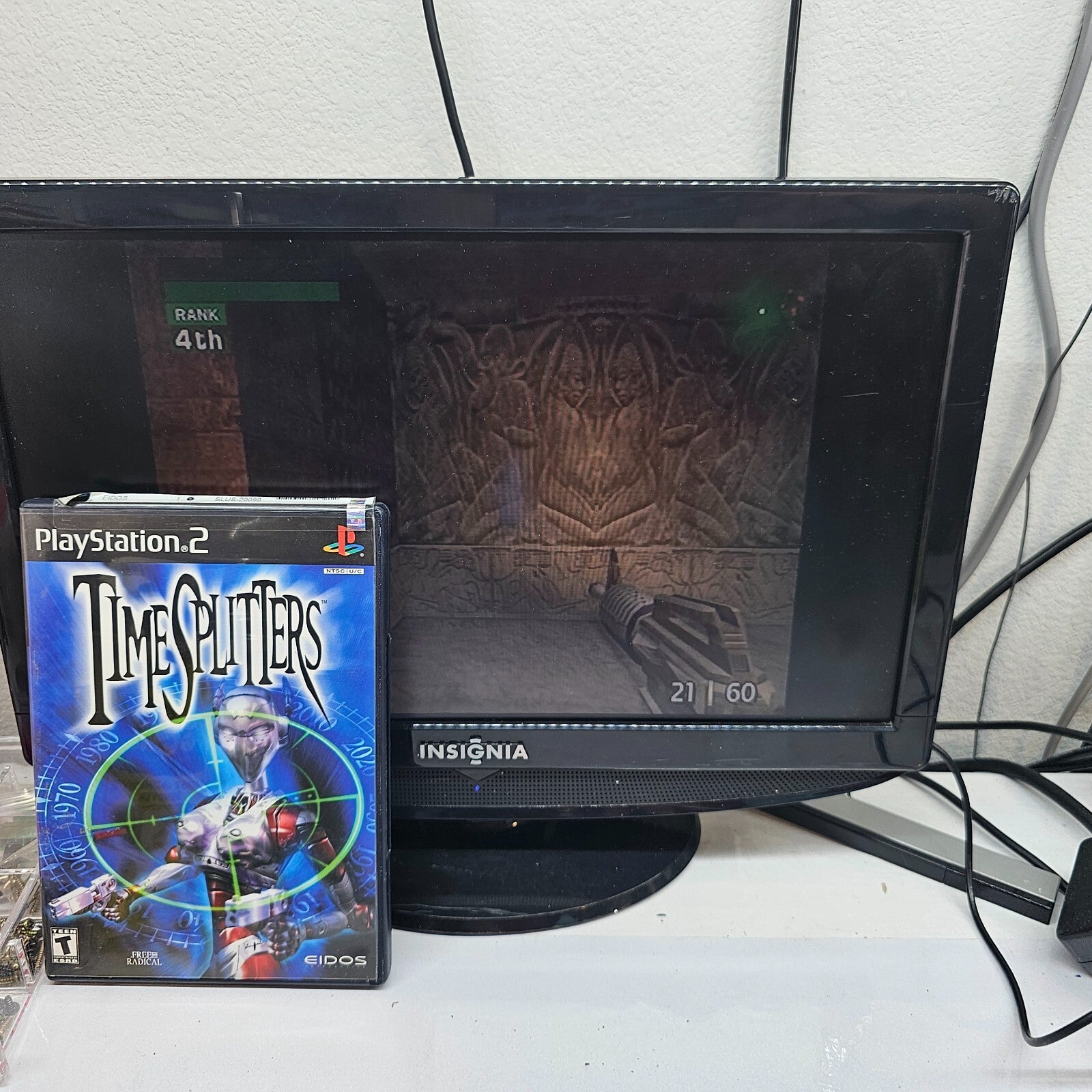 TimeSplitters (Sony PlayStation 2, 2000) Game Case Manual - Tested and Working