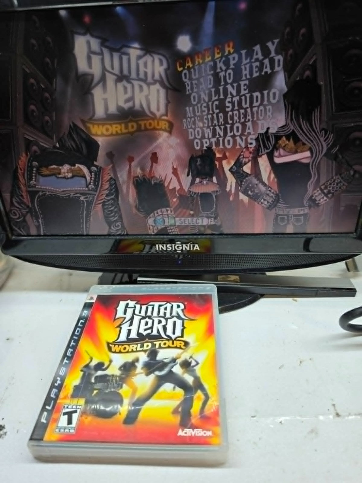 Guitar Hero World Tour (Sony PlayStation 3, 2008) Game, Case and Manual - Tested