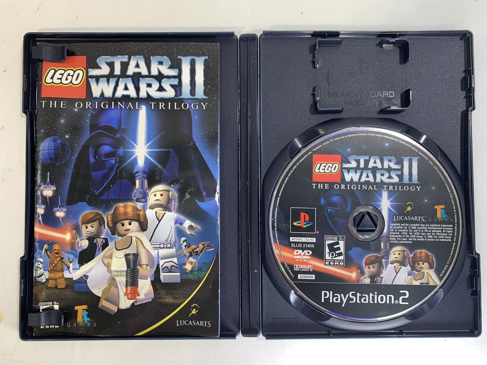 LEGO Star Wars II: The Original Trilogy (PlayStation 2, 2006) Game Case Manual