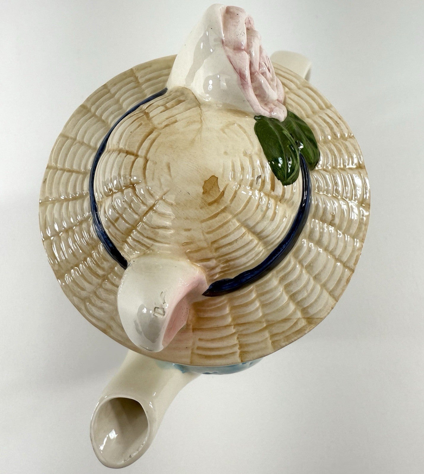 OCI Omnibus 1990s Miss Garden Pig Ceramic Decorative Teapot