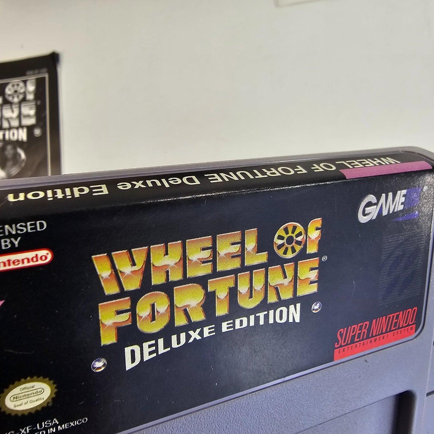 Wheel of Fortune Deluxe Edition (Super Nintendo, 1993) Game Box Manual Insert
