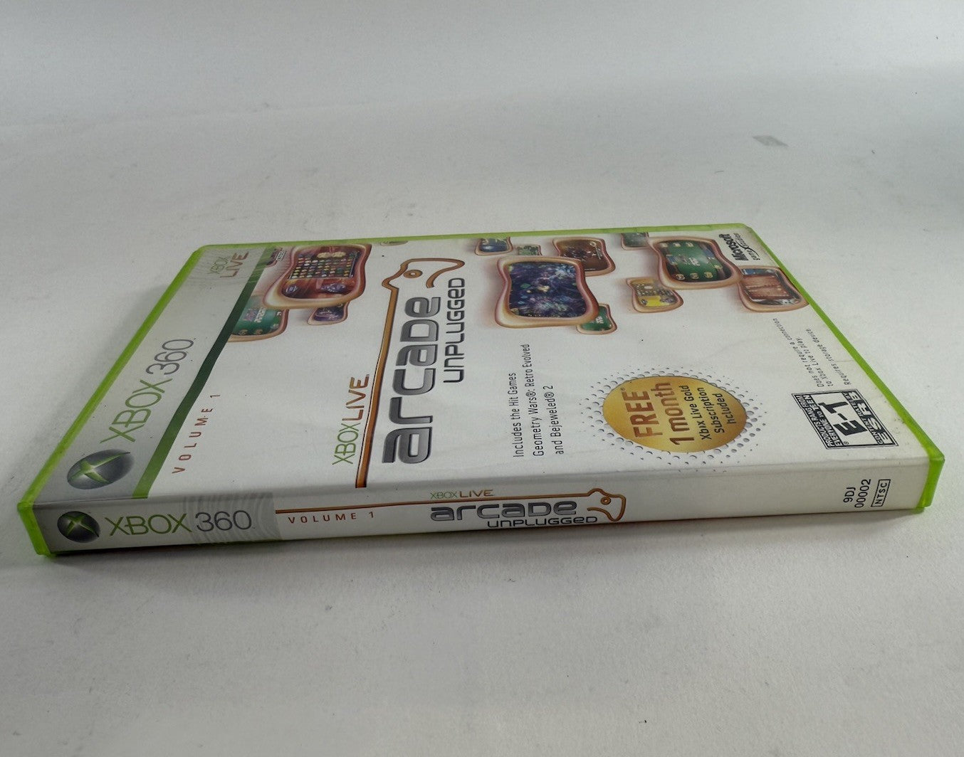 Xbox Live Arcade Unplugged Vol. 1 (Microsoft Xbox 360, 2006) Game and Case