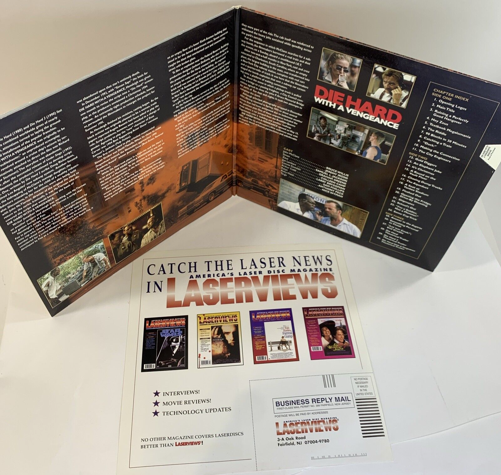 Die Hard (Widescreen Laserdisc Bundle) Die Hard 2/Die Hard 3 -  Tested