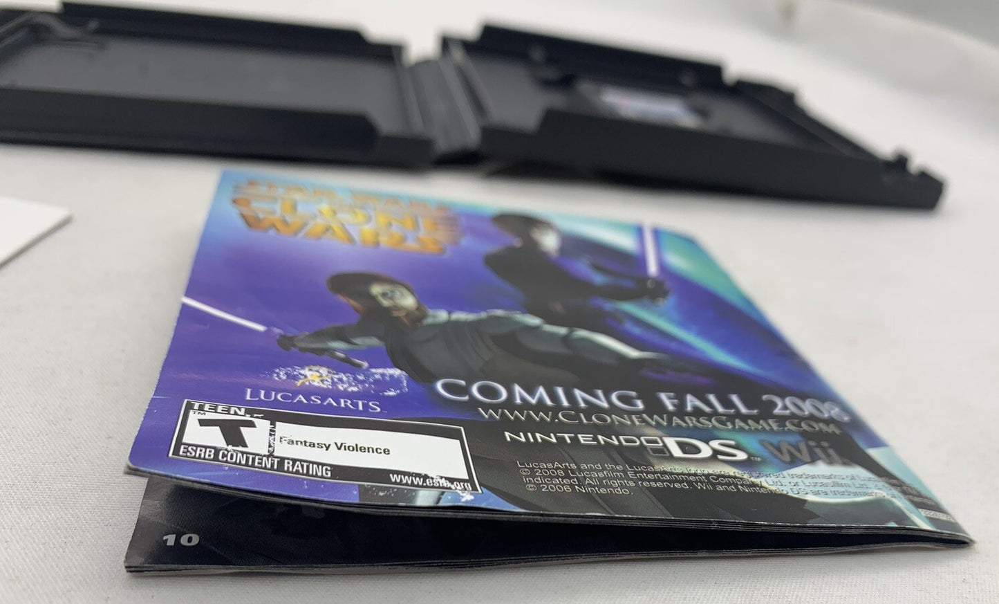 Star Wars: The Force Unleashed (Nintendo DS, 2008) Case Manual Insert - No Game