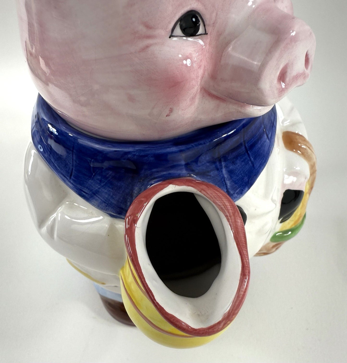 Midwest Of Cannon Falls 1990s Decorative Ceramic Chef Pig Tea Pot HD-102879