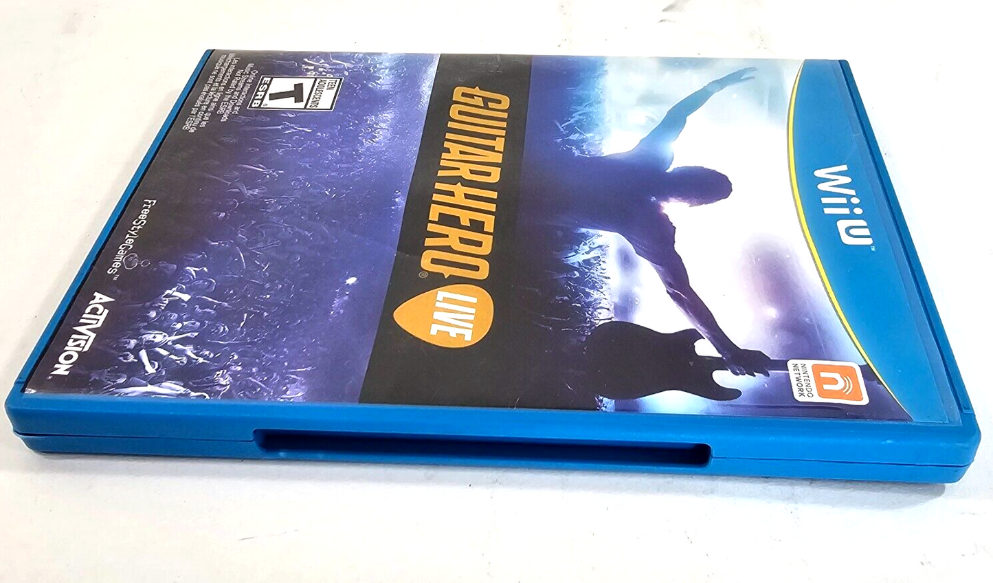 Guitar Hero Live (Wii U, 2015) Game Case Manual - Tested - No Accessories