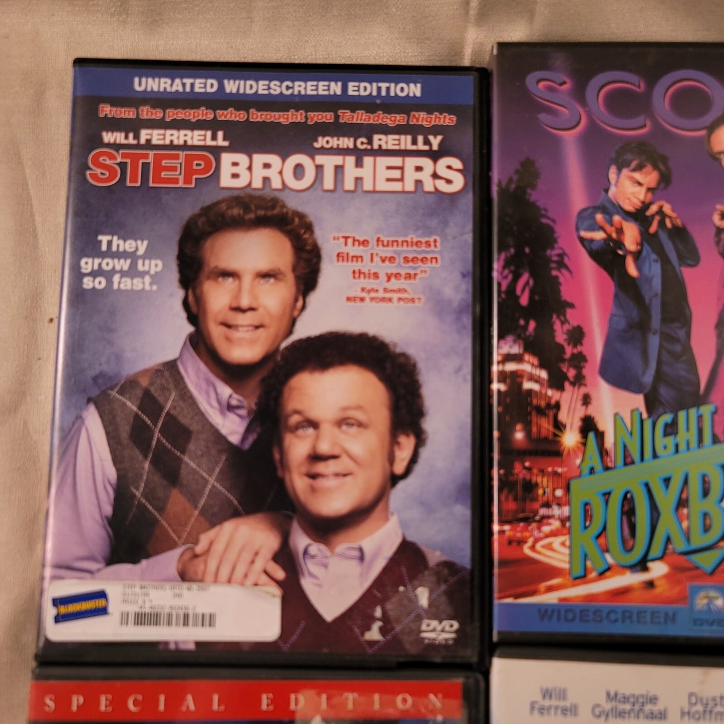 Will Ferrell 4 DVD Lot – Stranger Than Fiction, Step Brothers, Bewitched Roxbury