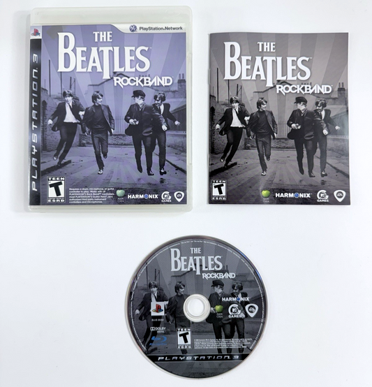 The Beatles: Rock Band (Sony PlayStation 3, 2009) Game, Case, Manual - Tested