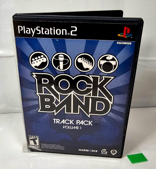 Rock Band: Track Pack Vol. 1  (PlayStation 2, 2008) Game Case Manual CIB