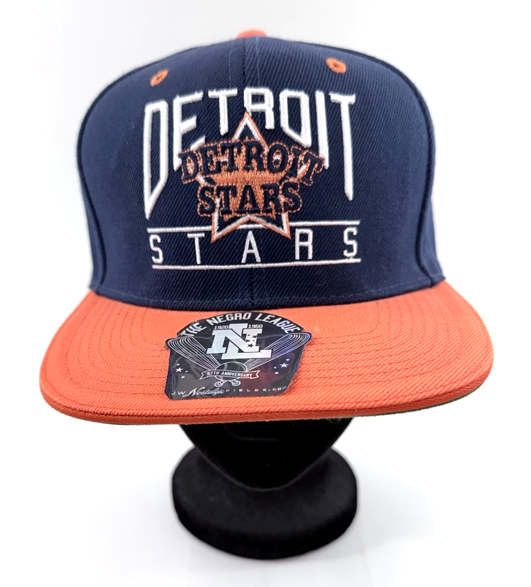 J. W. Nostalgic Fields Detroit Stars Negro League 87th Anniversary Snapback Cap