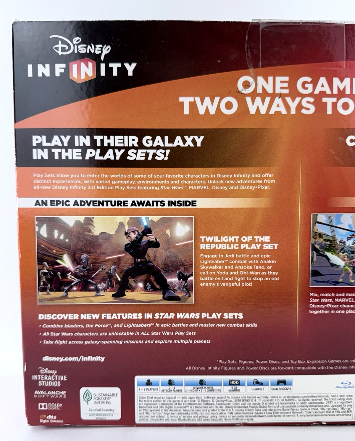 Disney Infinity 3.0 Star Wars Starter Pack For PlayStation 3 - New - Box Wear