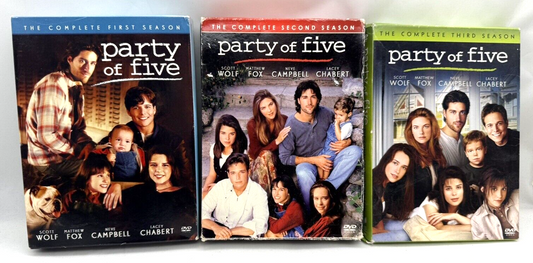 Party of Five: Seasons 1, 2, And 3 (DVD Box Set Bundle) Tested And Working