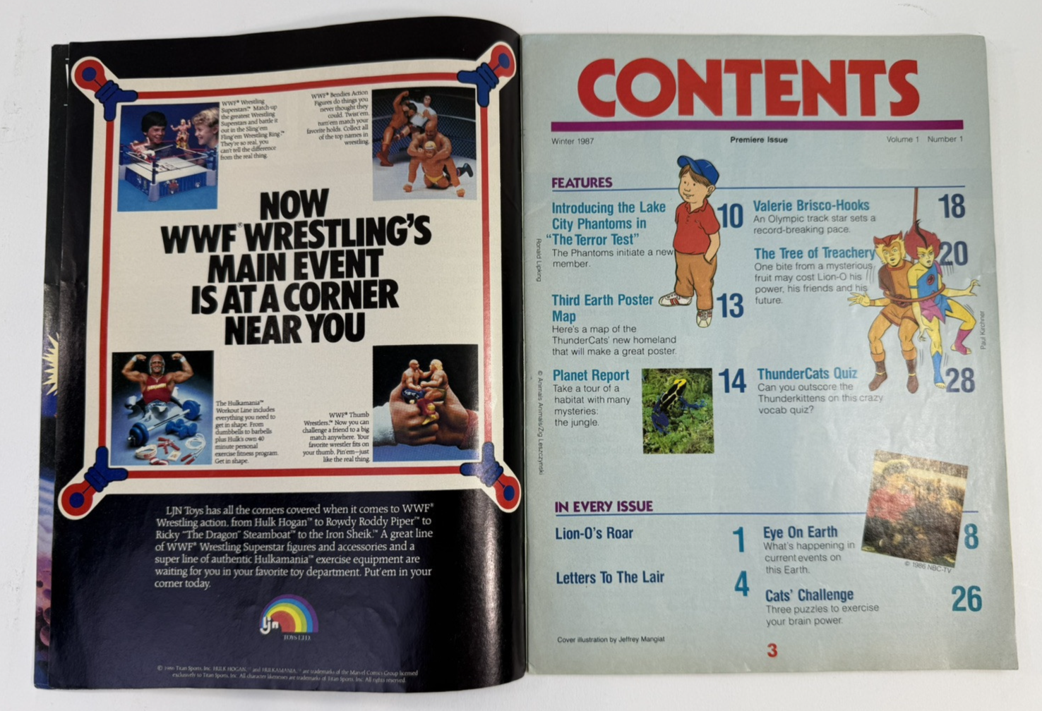 Thundercats Magazine #1  Winter 1987 - With Poster - Lorimar-Telepicture Inc.