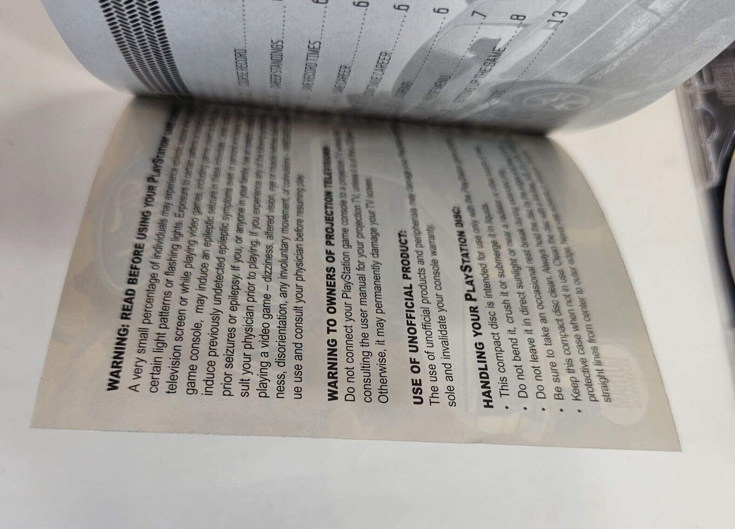 Ford Truck Mania (Sony PlayStation 1, 2003) Game Case Manual Registration Card