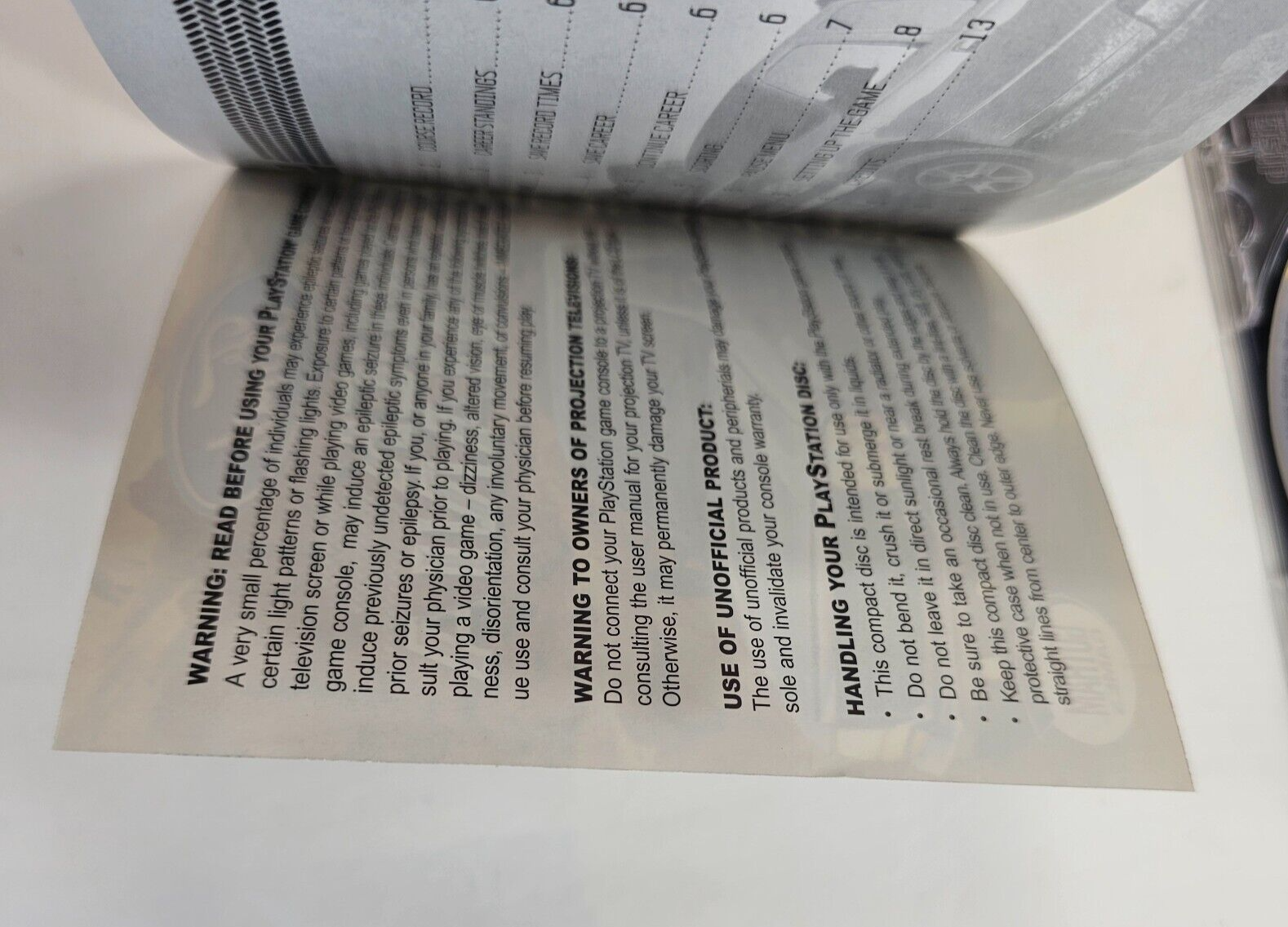 Ford Truck Mania (Sony PlayStation 1, 2003) Game Case Manual Registration Card