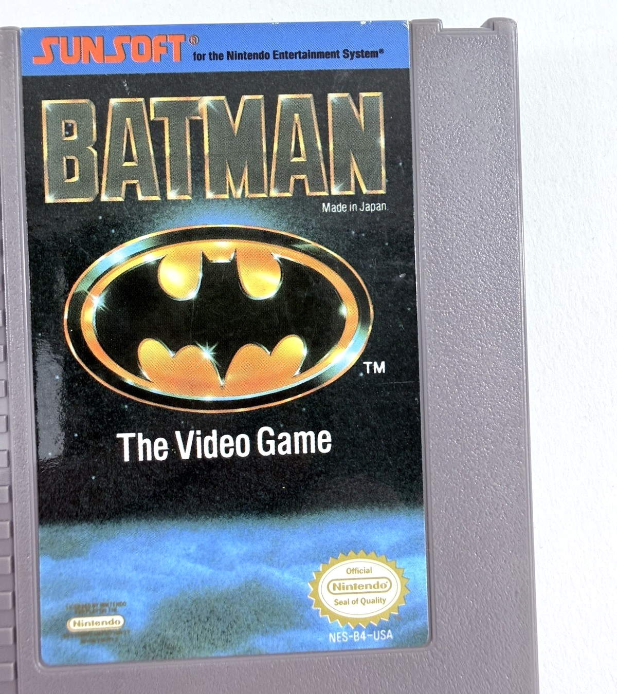 Batman: The Video Game (Nintendo Entertainment System, 1990) Game Cartridge