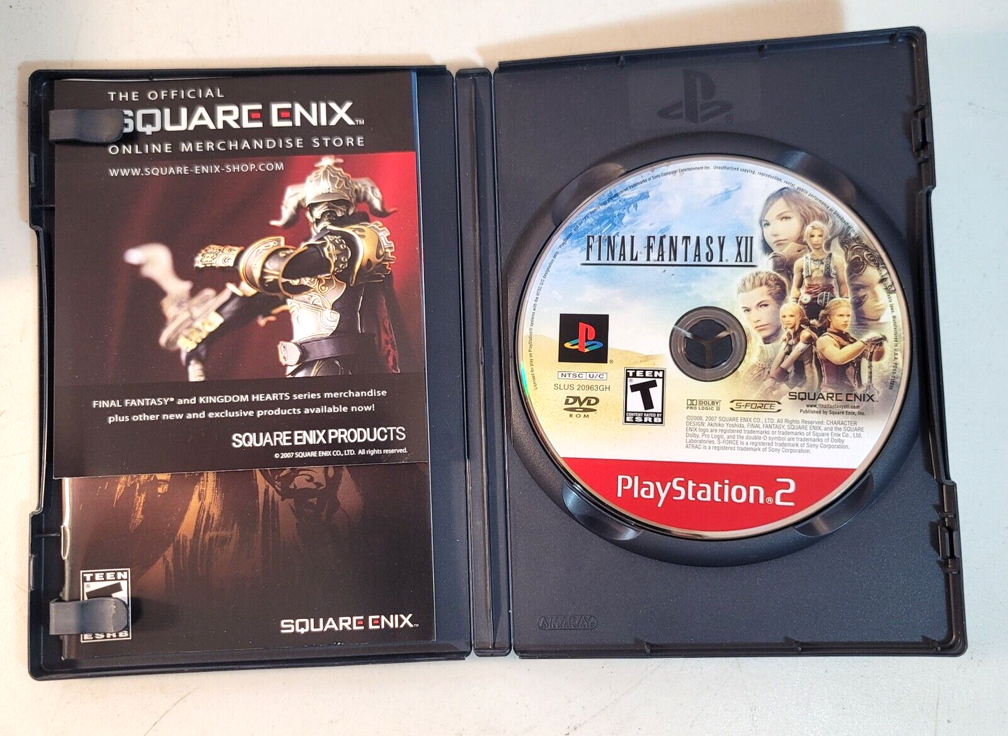 Final Fantasy XII (Sony PlayStation 2, 2006) Game Case Manual - Tested