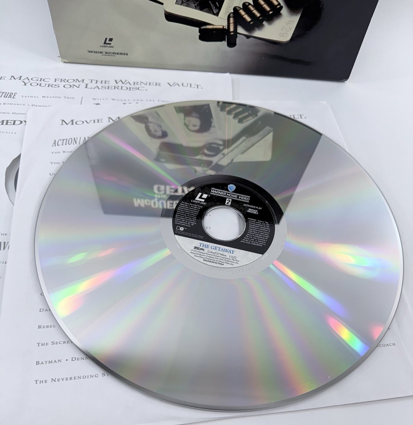 The Getaway (Widescreen Extended Play Laserdisc, 1995) - Steve McQueen 1972 Film