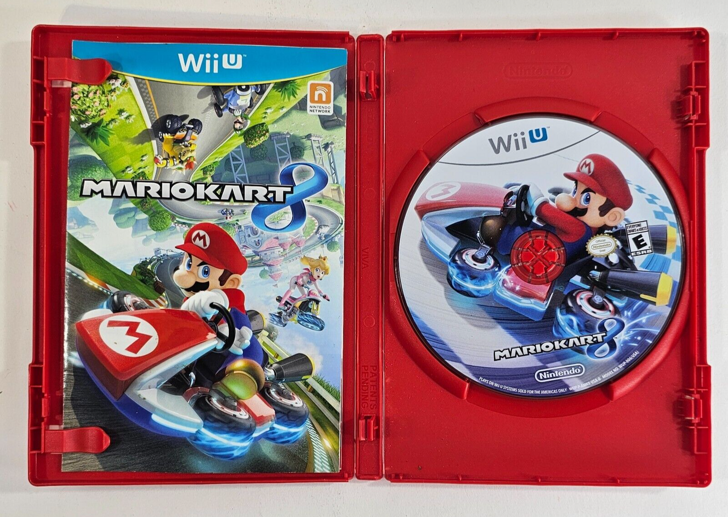 Mario Kart 8 (Nintendo Wii U, 2014) Game Case Manual Inserts - Tested