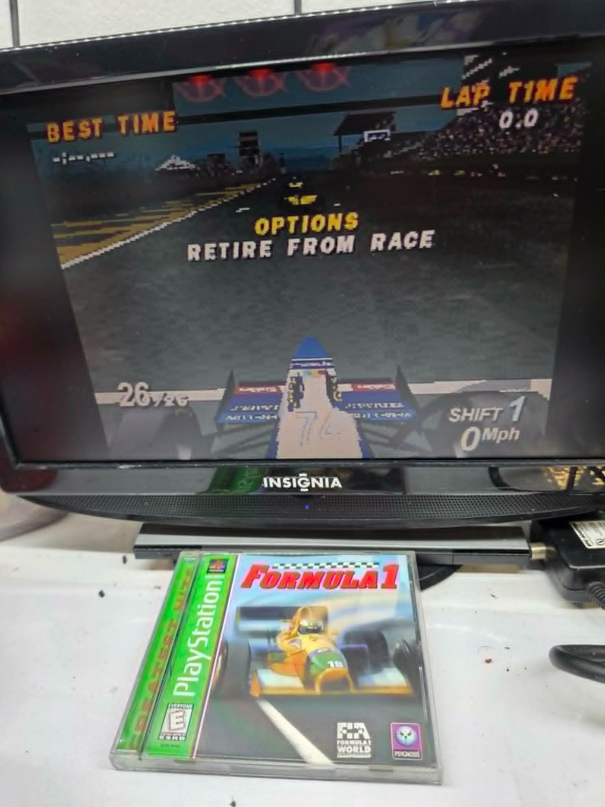 Formula 1 (Sony PlayStation 1, 1996) Game Case Manual Registration - Tested