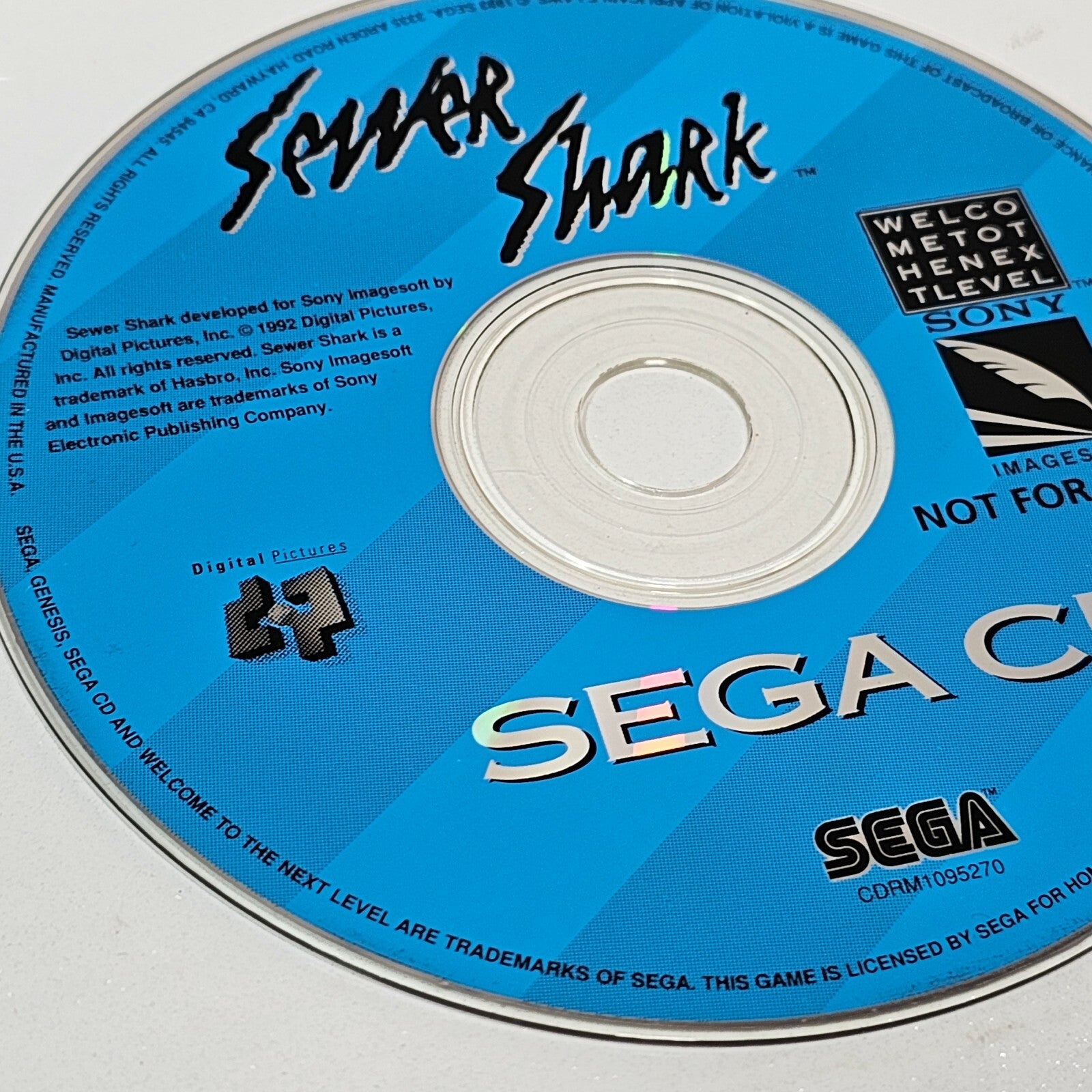 Sewer Shark (Sega CD 1992) Game  Not For Resale