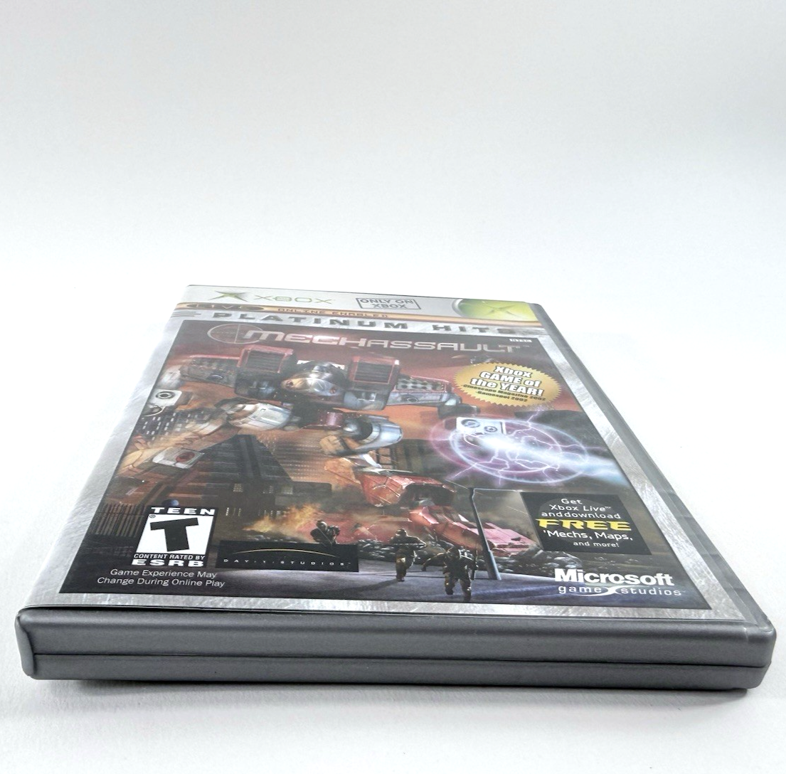 MechAssault (Microsoft Xbox, 2002) Game Case Manual Insert - Tested - Read