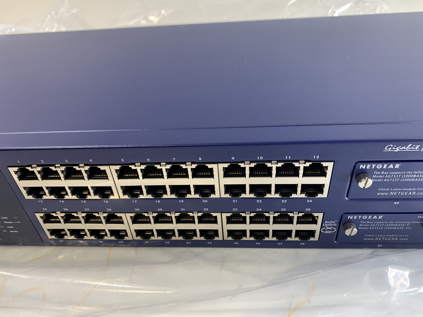 Netgear FS750NA -  48-Port Switch - 2 Gig Slots - New, Open Box
