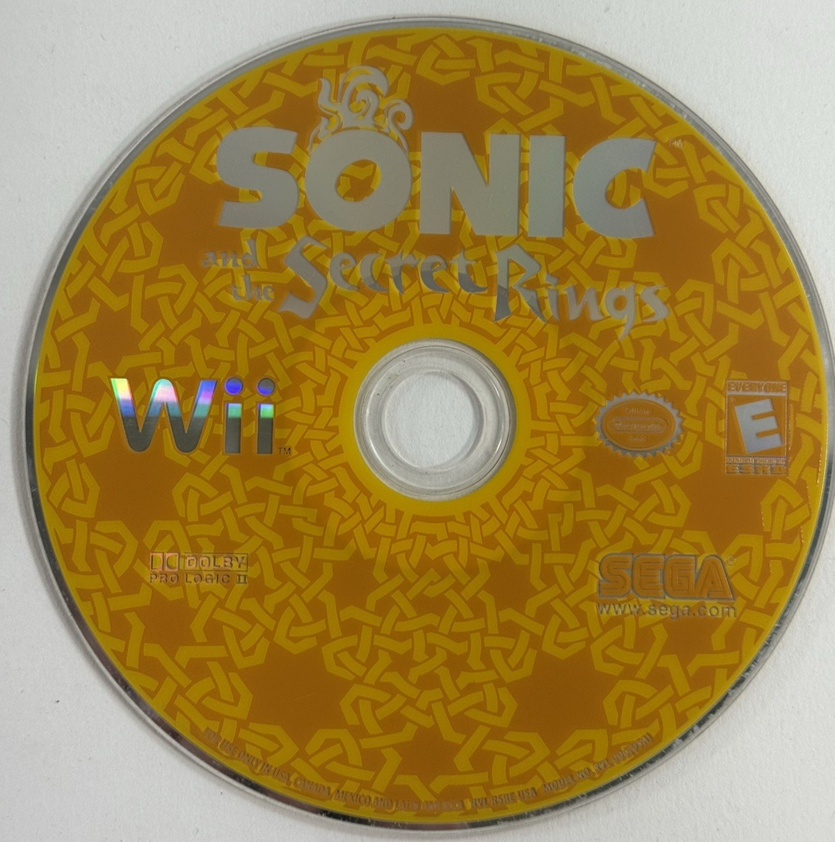 Sonic and the Secret Rings (Nintendo Wii, 2007) Game Disc - Tested and Working