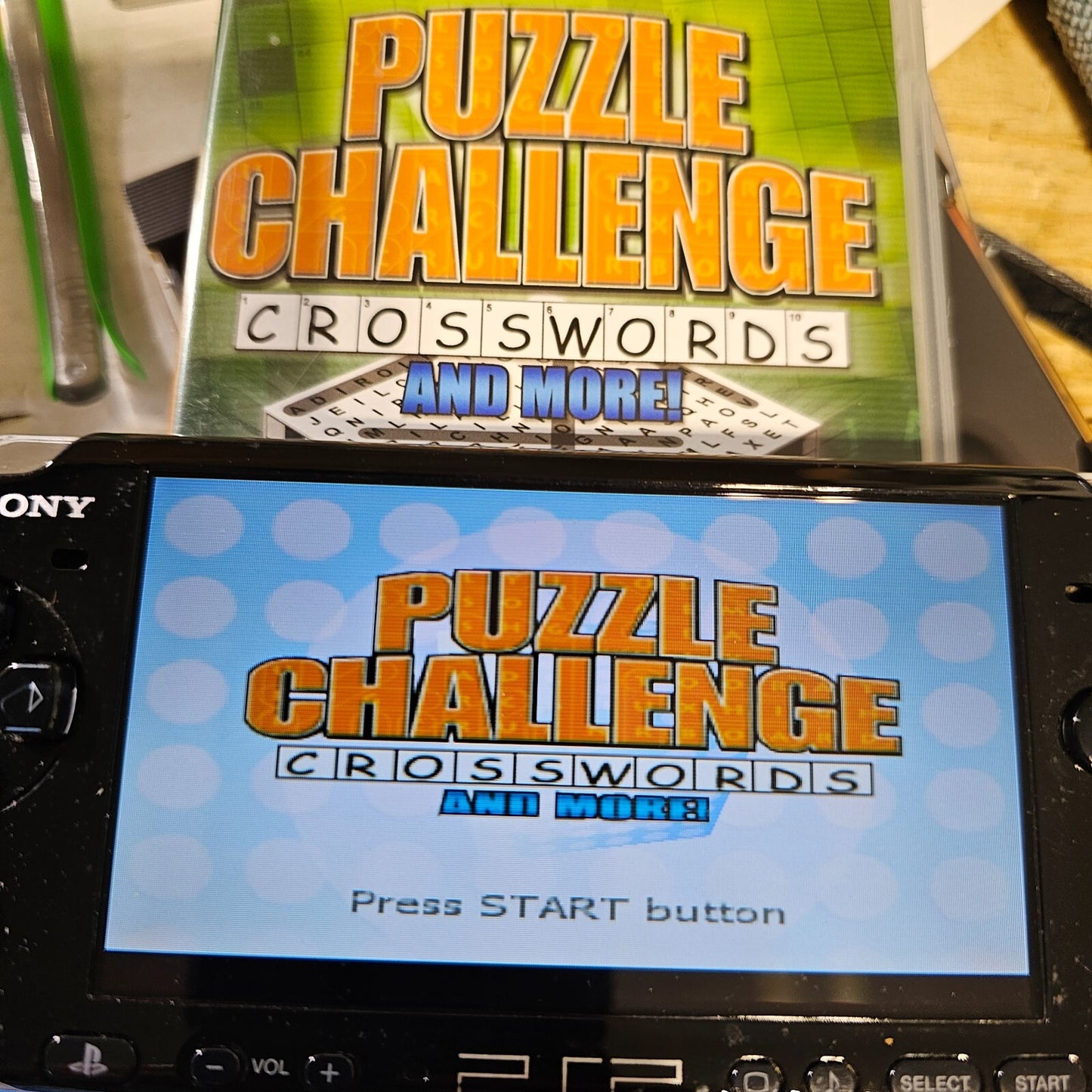 Puzzle Challenge: Crosswords and More (Sony PSP, 2006) Game Case Manual - Tested