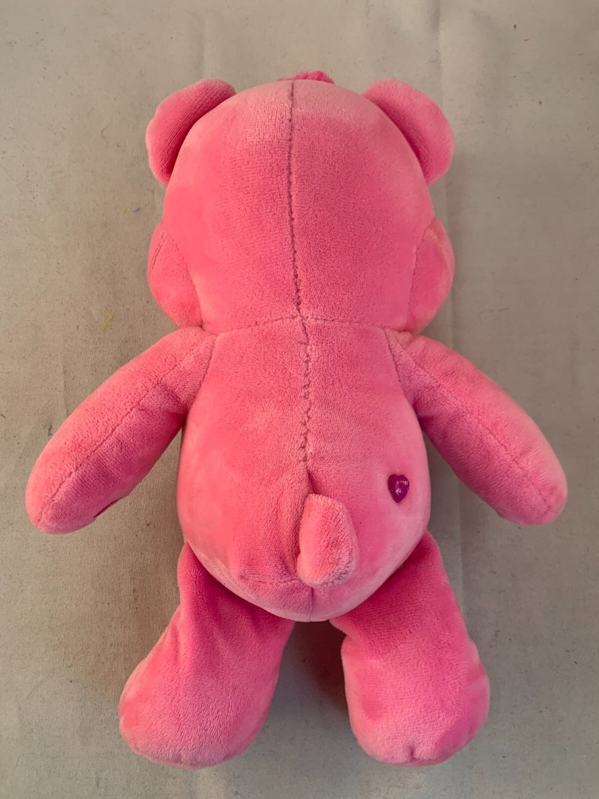 CARE BEAR CHEER BEAR, 10" PINK PLUSH, RAINBOW BELLY BADGE