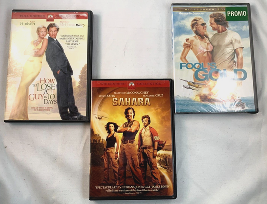 How to Lose a Guy in 10 Days (DVD Bundle) Sahara/Fool's Gold - Tested