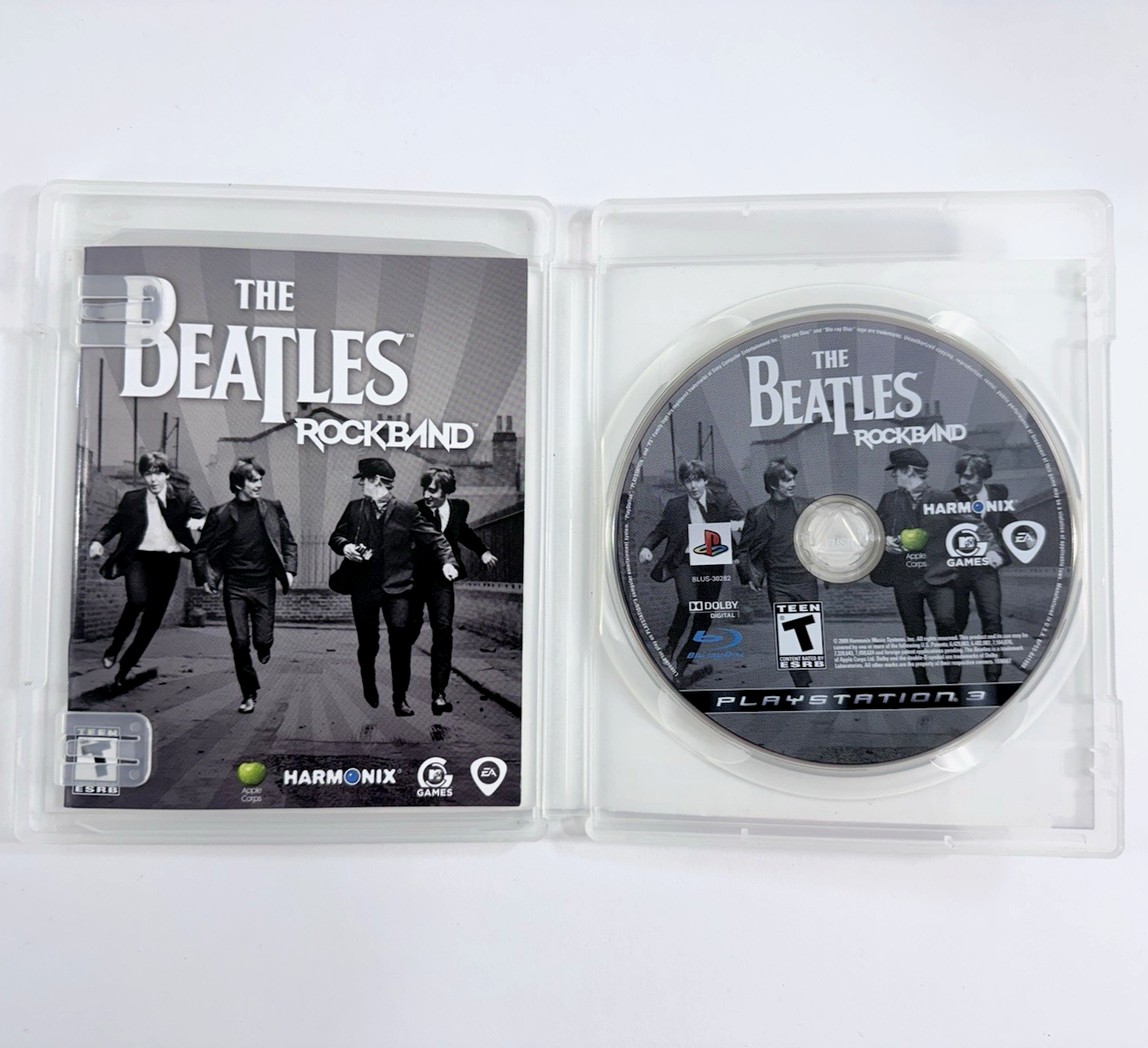 The Beatles: Rock Band (Sony PlayStation 3, 2009) Game, Case, Manual - Tested