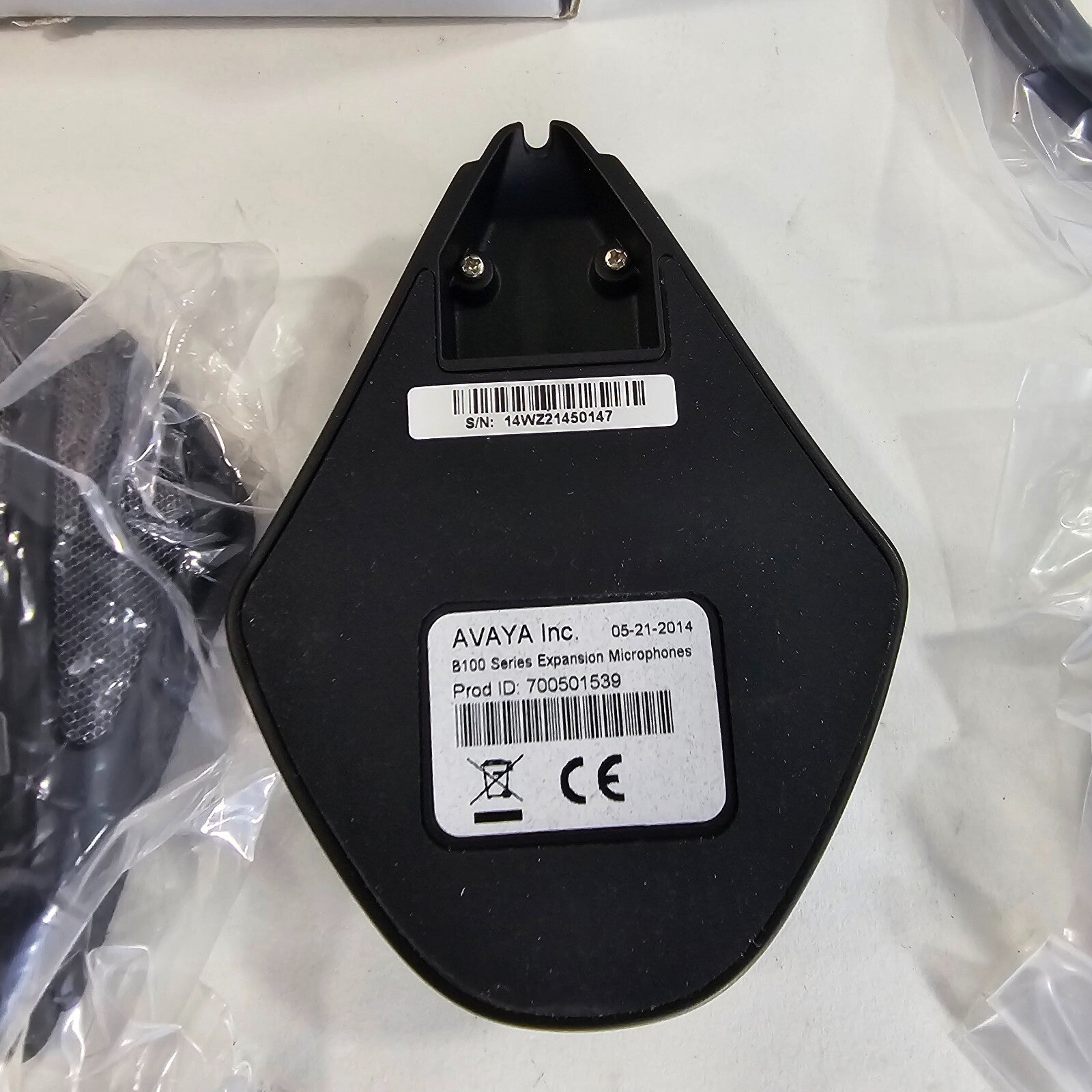 Lot of 2 Avaya Conference Phone B100 Series Expansion Microphones - Open Box