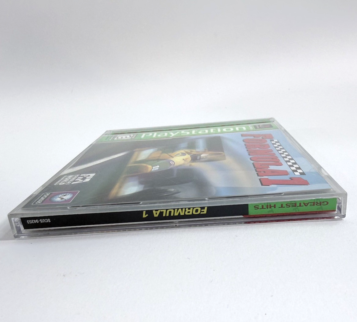 Formula 1 (Sony PlayStation 1, 1996) Game Case Manual Registration - Tested