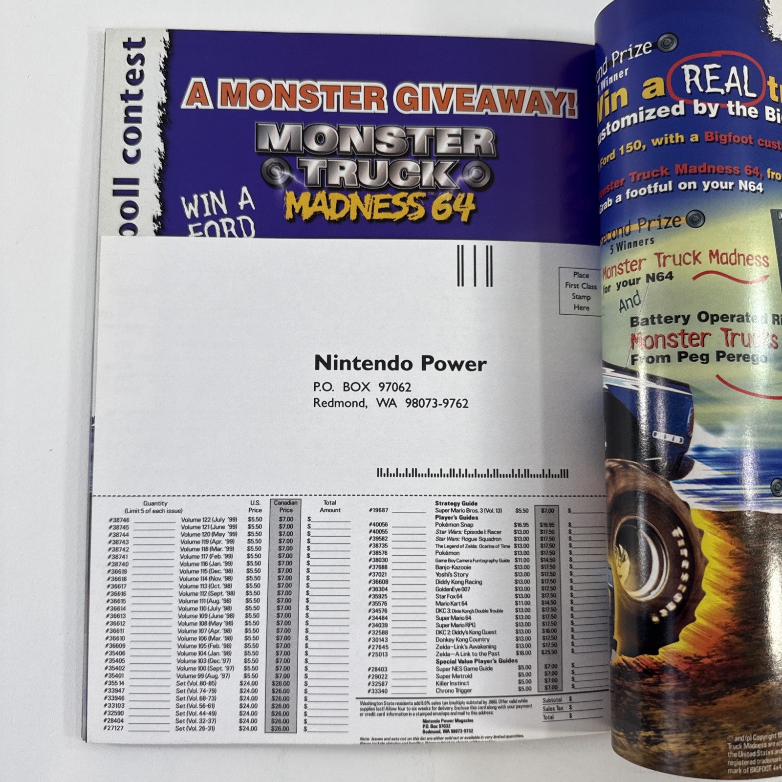 Nintendo Power Magazine Volume 123 August 1999 - Poster, Pokémon Snap Insert