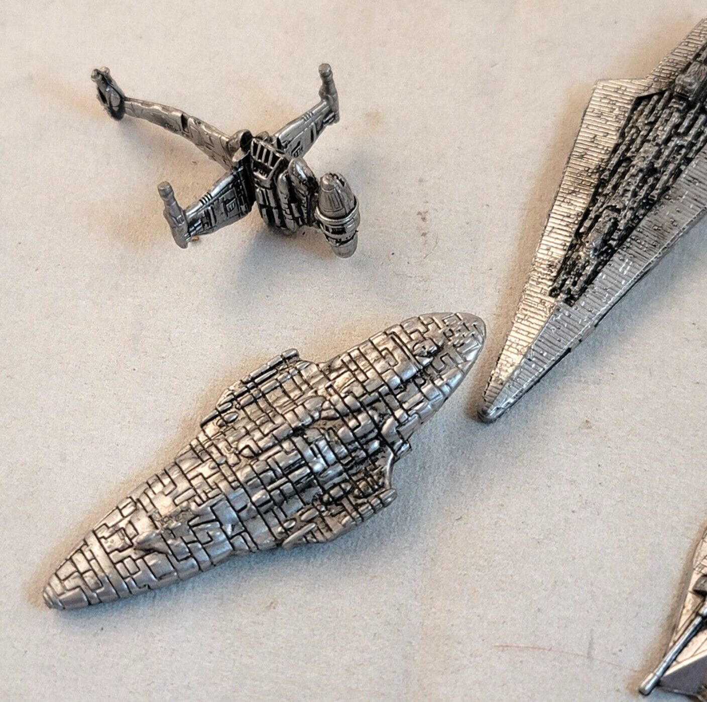 Galoob 1993/94 Star Wars Micro Machines  - 6 Die-Cast Ships + 7 Display Stands