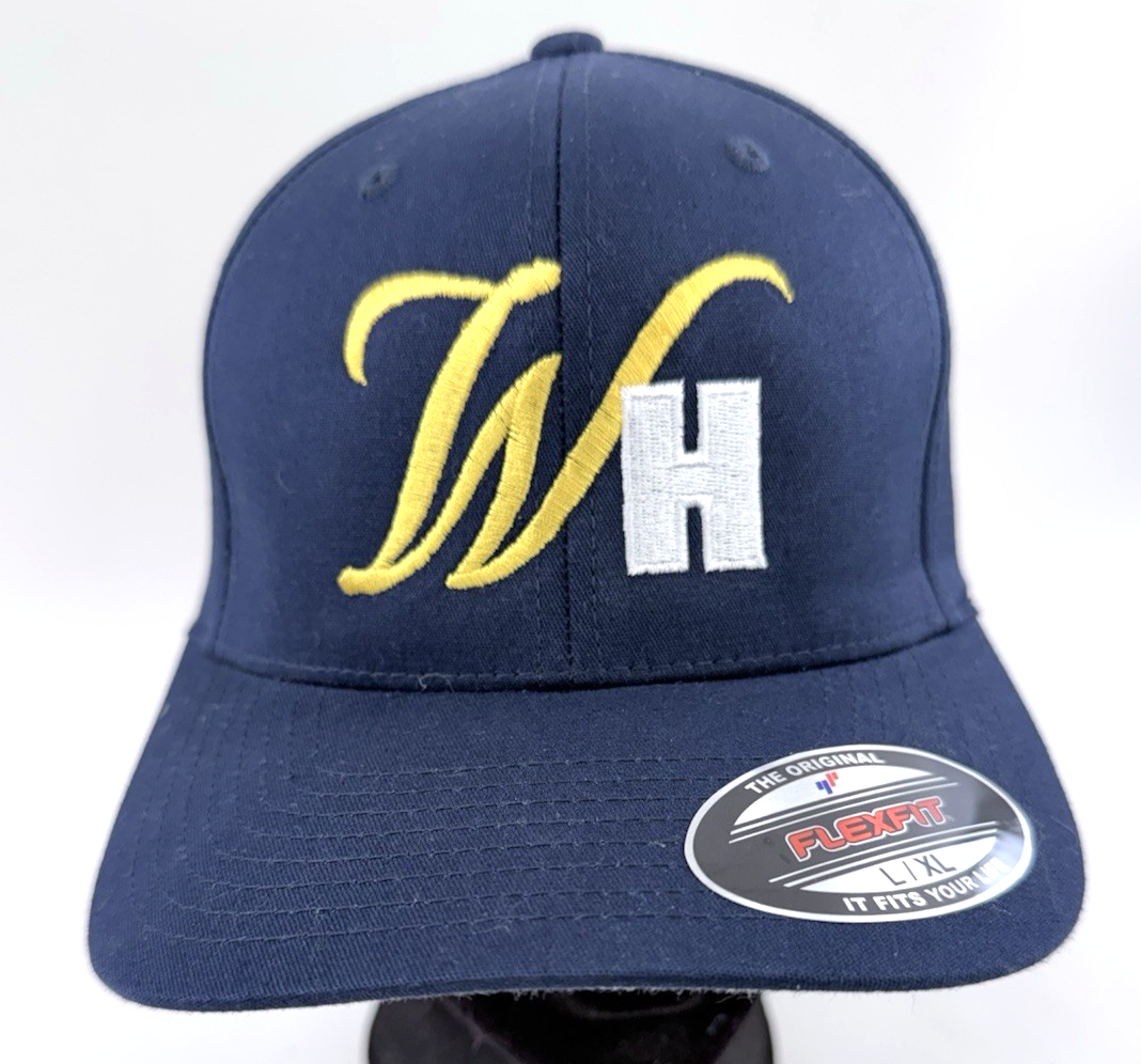 William Hill Flexfit Hat L/XL Navy Embroidered UK Sports Betting Promo Cap