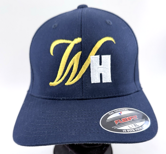 William Hill Flexfit Hat L/XL Navy Embroidered UK Sports Betting Promo Cap