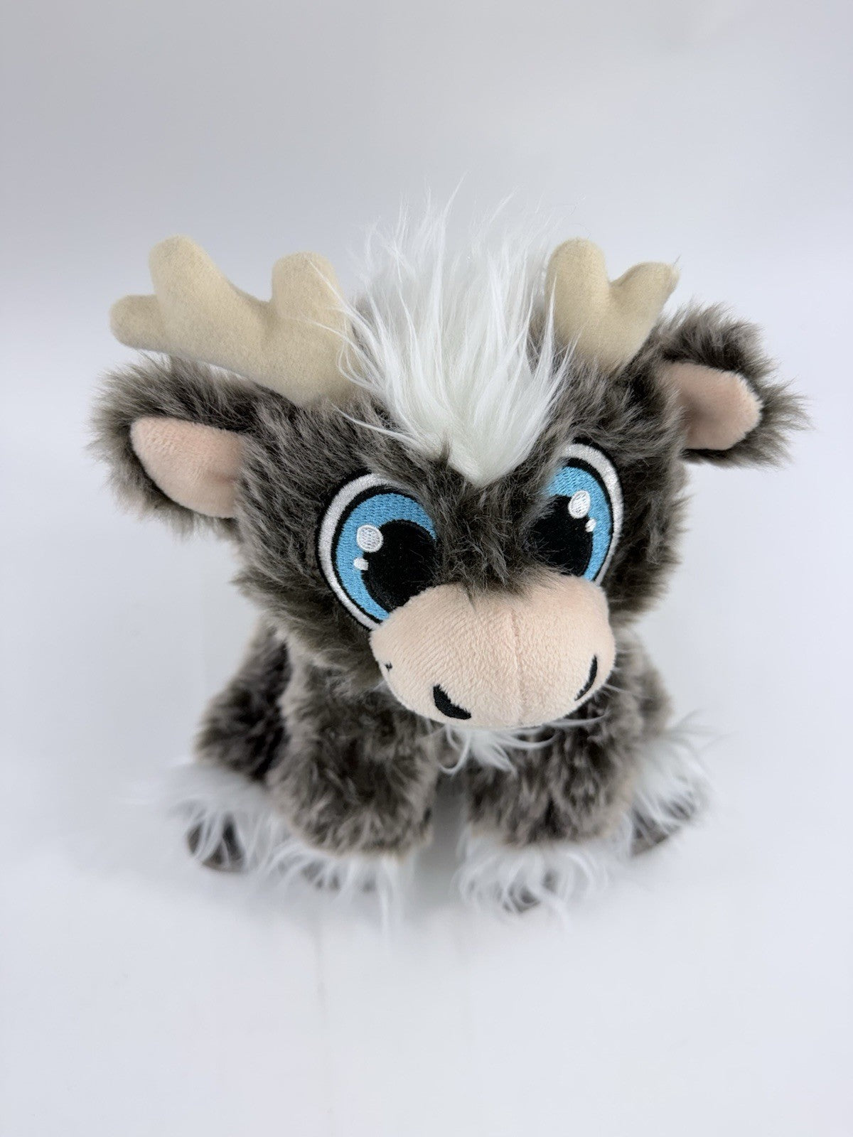 Reindeer In Here 9" Blue Eyed Fluffy Reindeer Plush