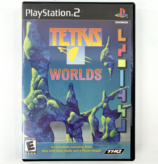Tetris Worlds -- Roger Dean Variant (PlayStation 2, 2002) Game and Case - Tested