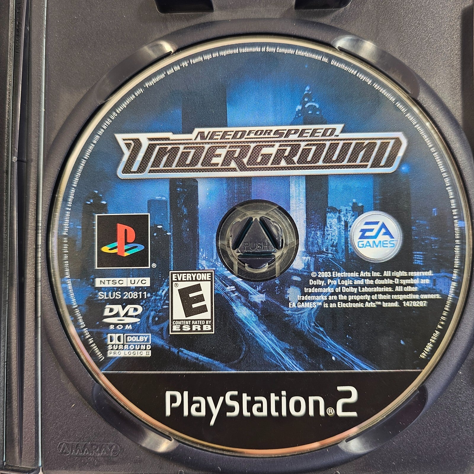 Need for Speed: Underground (Sony PlayStation 2, 2003) Game Case Manual - Tested