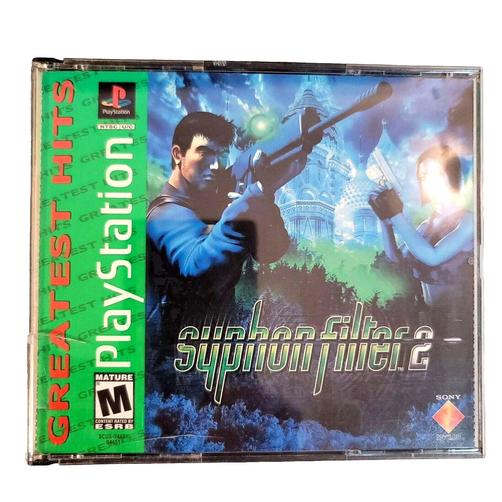 Syphon Filter 2 (Sony PlayStation, 2000) Game Case Manual Insert - Tested