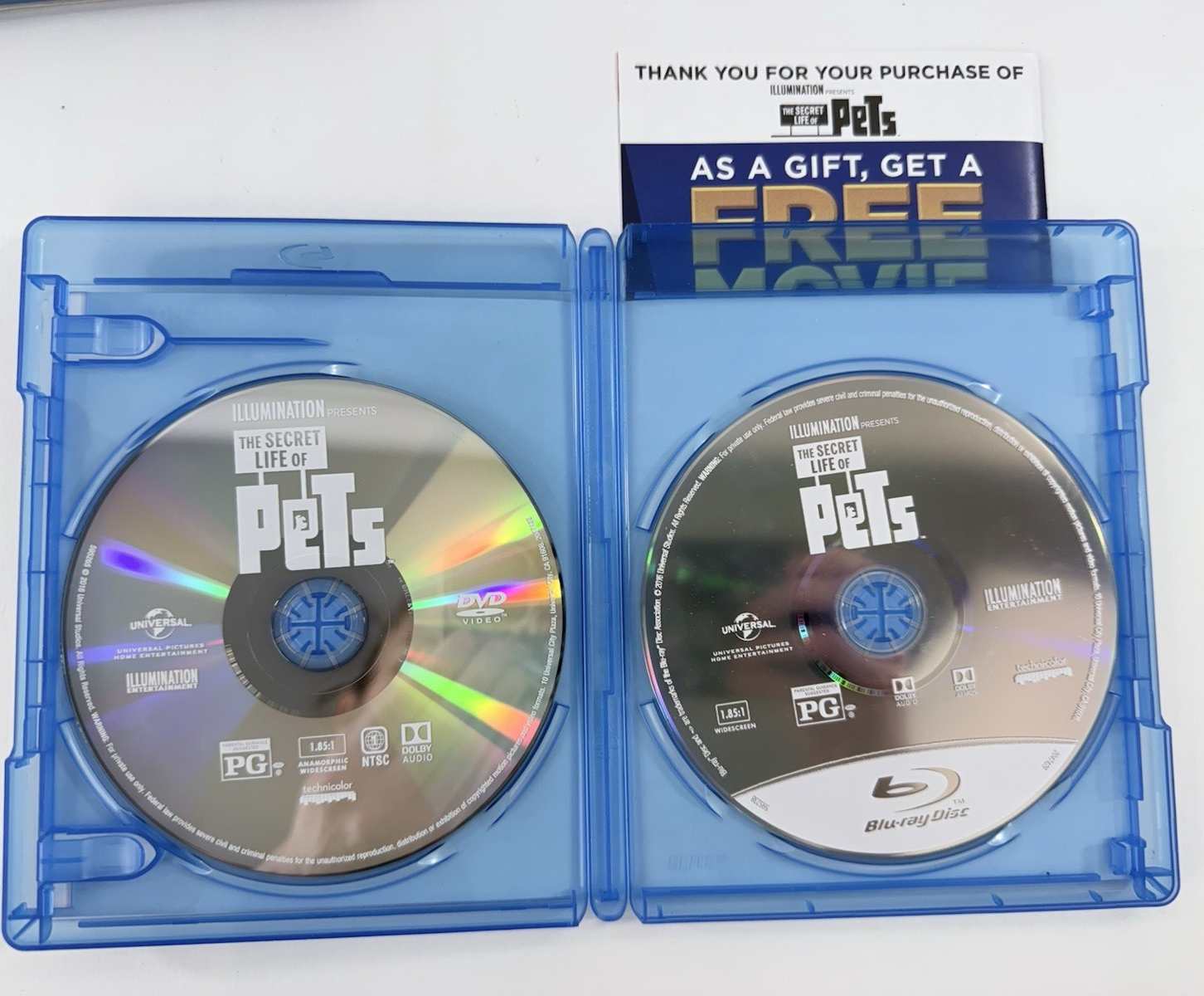 Secret Life of Pets (7 Blu-ray Family Films) Hugo, Golden Compass, Frozen +3