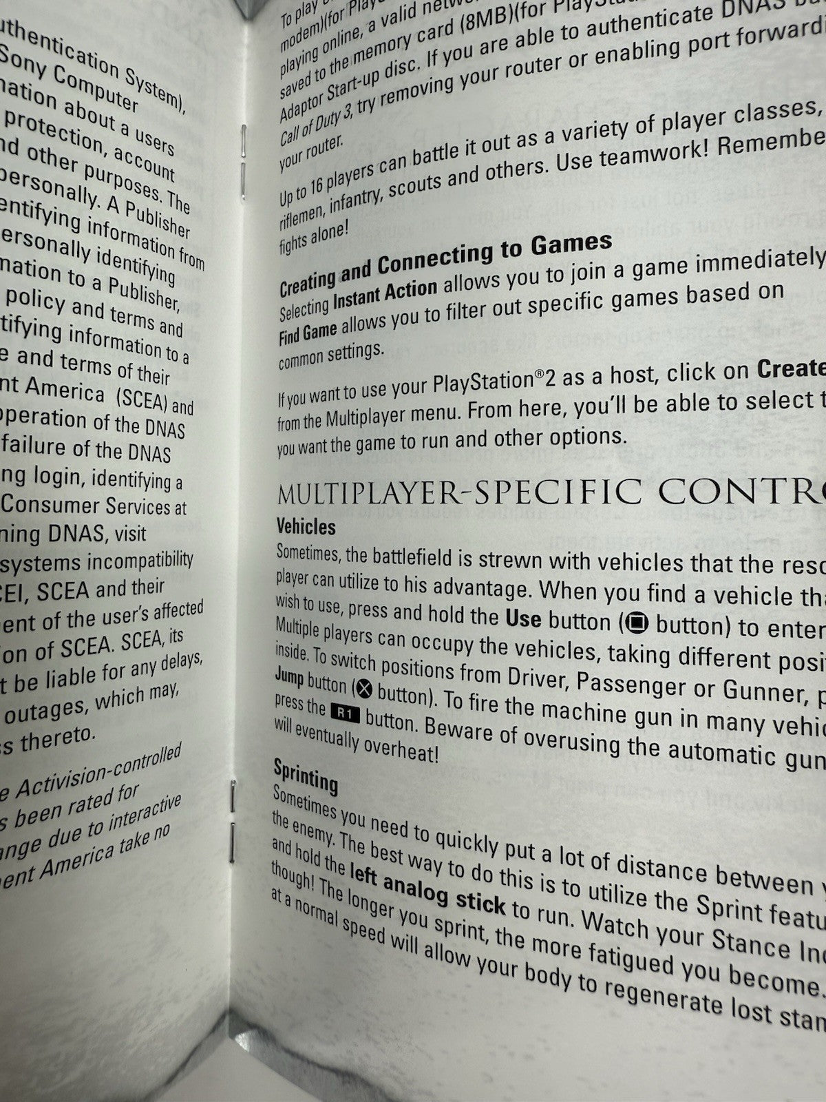 Call of Duty 3 (Sony PlayStation 2, 2006) Game Case Manual - Tested And Working