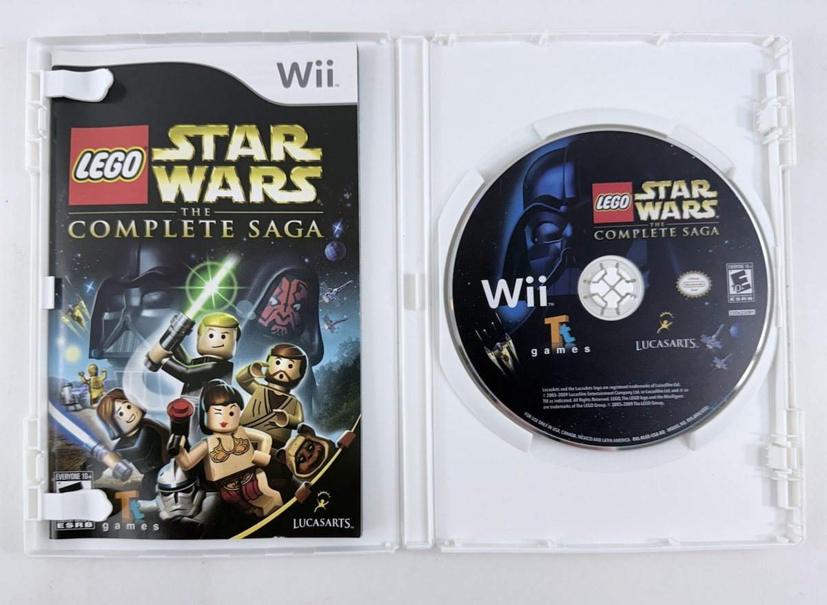 LEGO Star Wars: The Complete Saga (Wii, 2007) Game Case Manual - Tested
