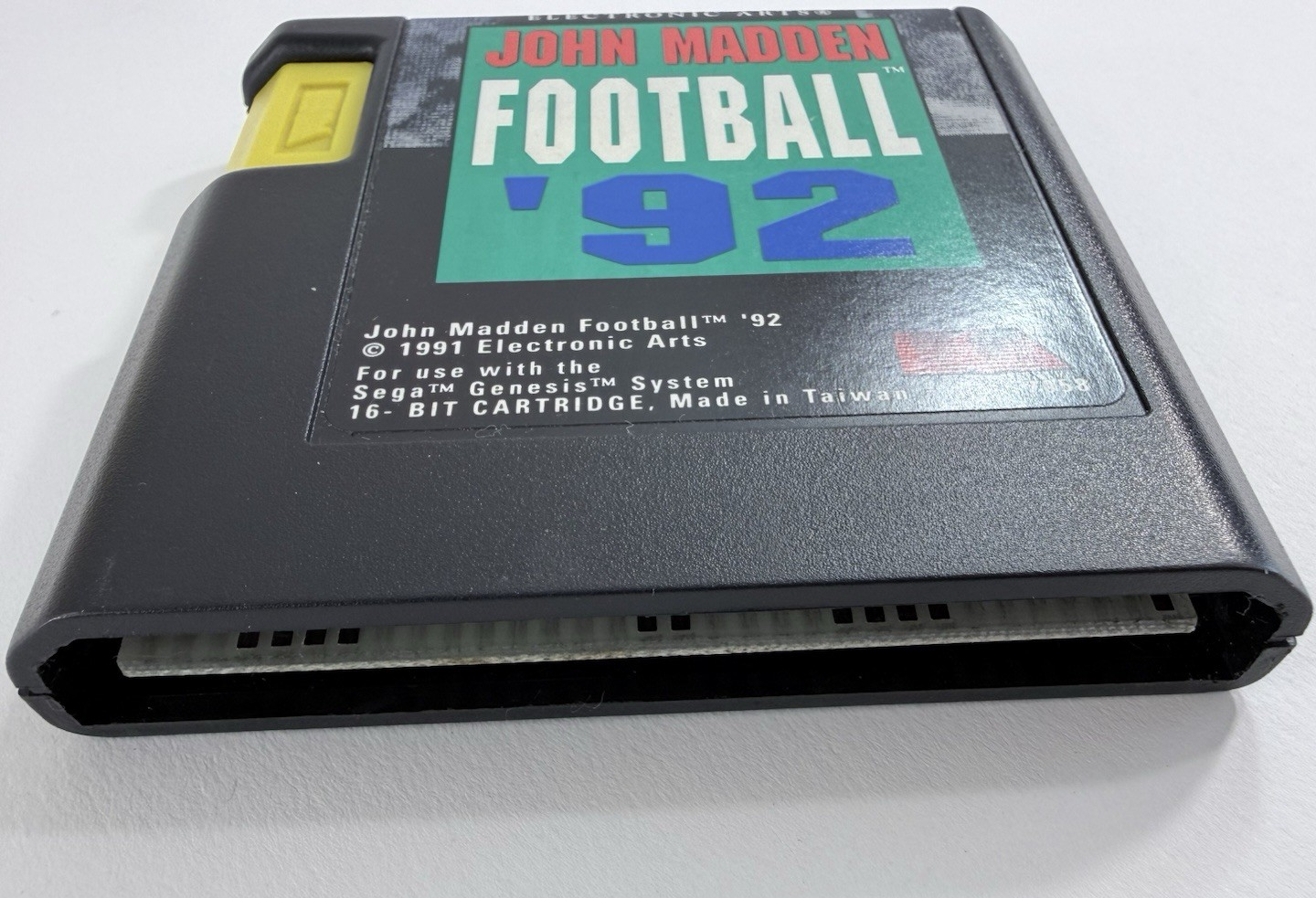 John Madden Football '92 (Sega Genesis, 1991) Game, Case, and Manual - Tested