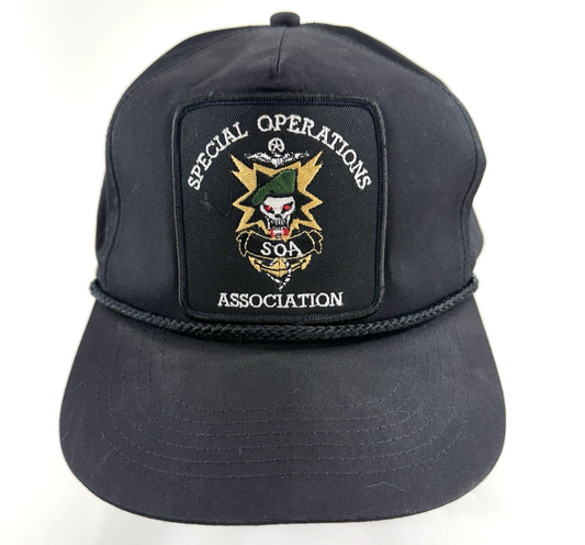 Quality Caps by George Special Operations Association Military Trucker Rope Hat