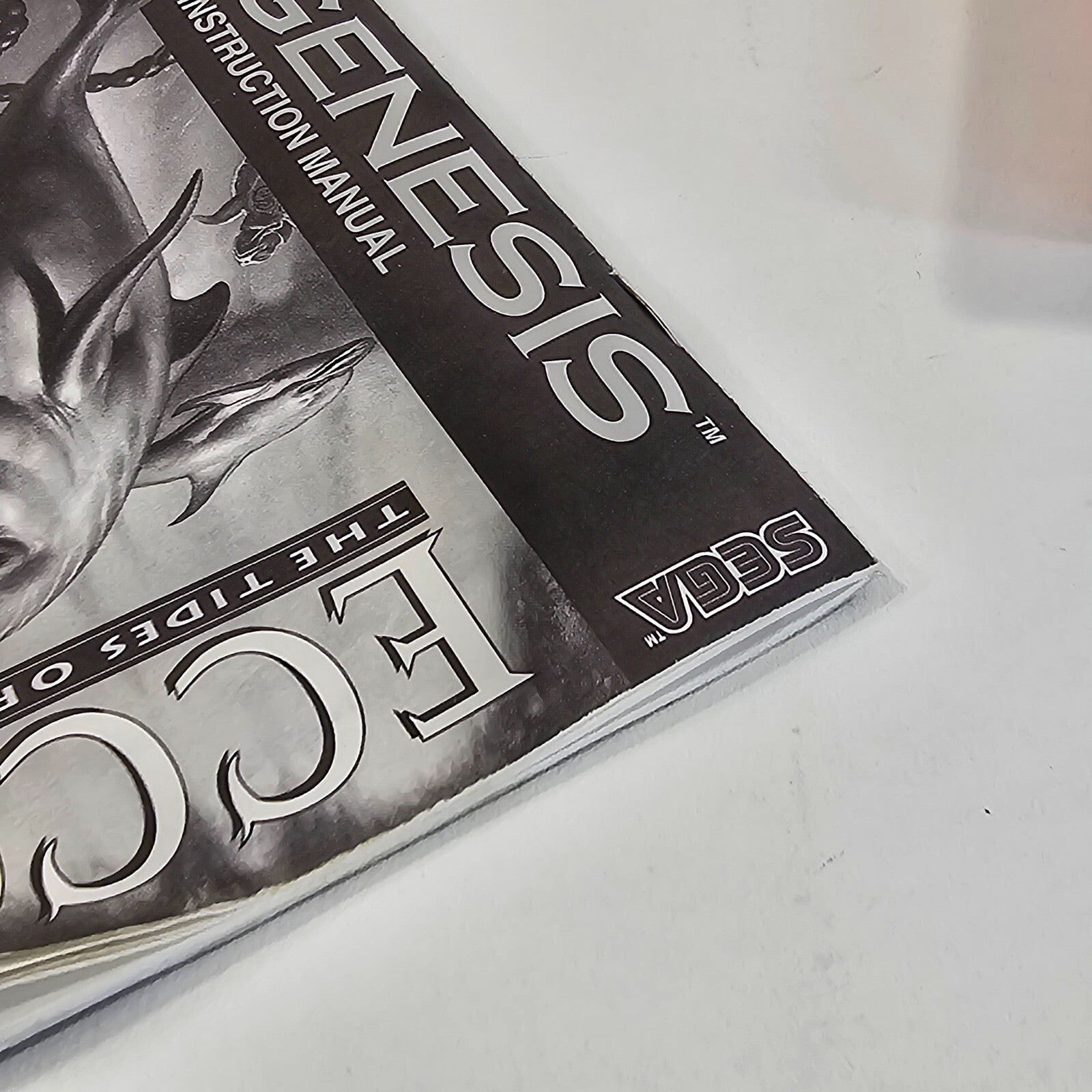 Ecco: The Tides of Time (Sega Genesis, 1994) Game Case Manual - Tested