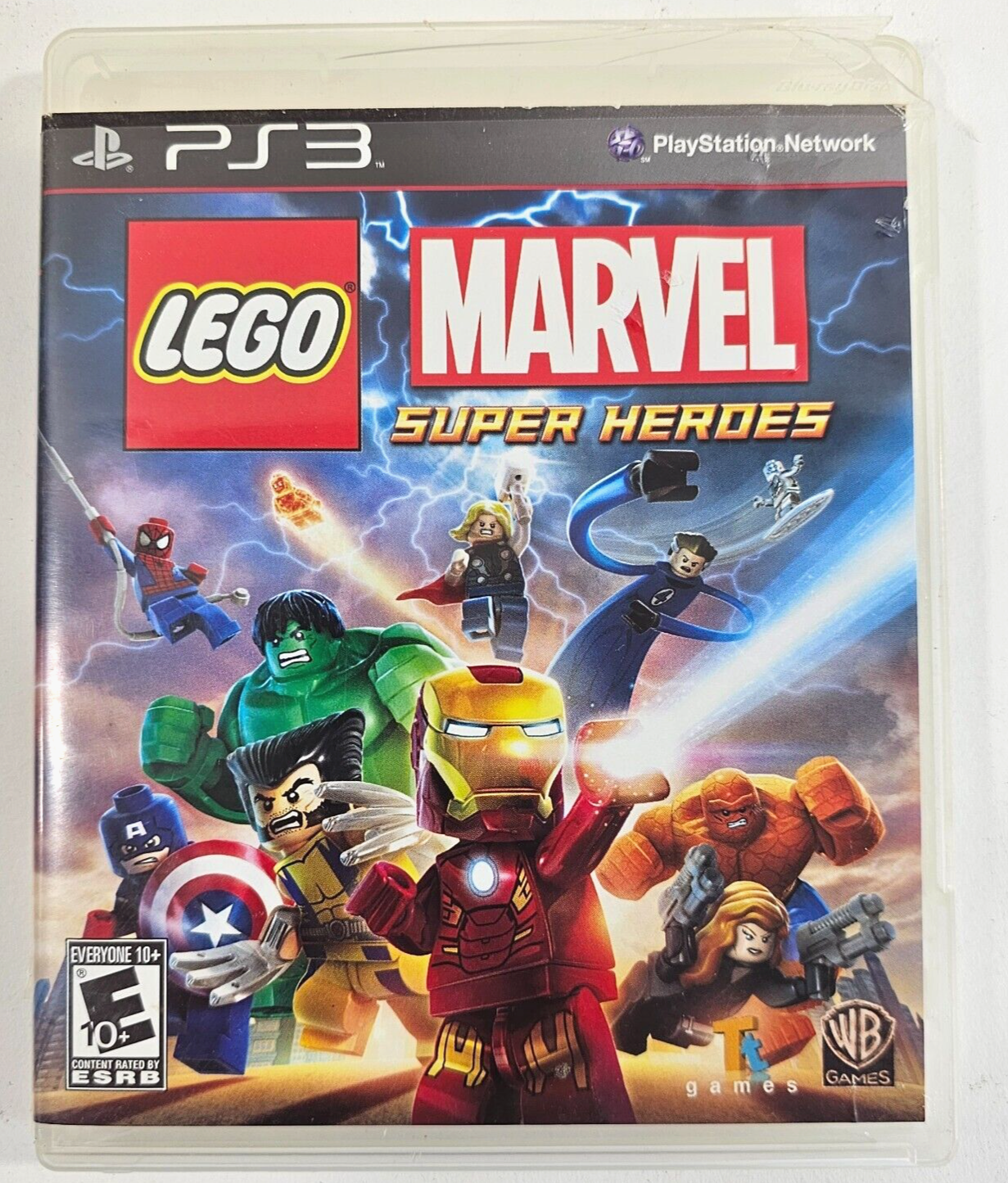 LEGO Marvel Super Heroes (Sony PlayStation 3, 2013) Game and Case - Tested
