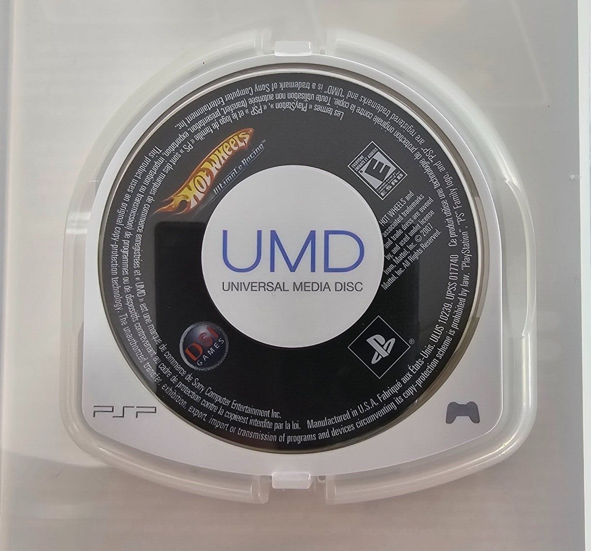 Hot Wheels Ultimate Racing (Sony PlayStation PSP, 2007) Game Case Manual